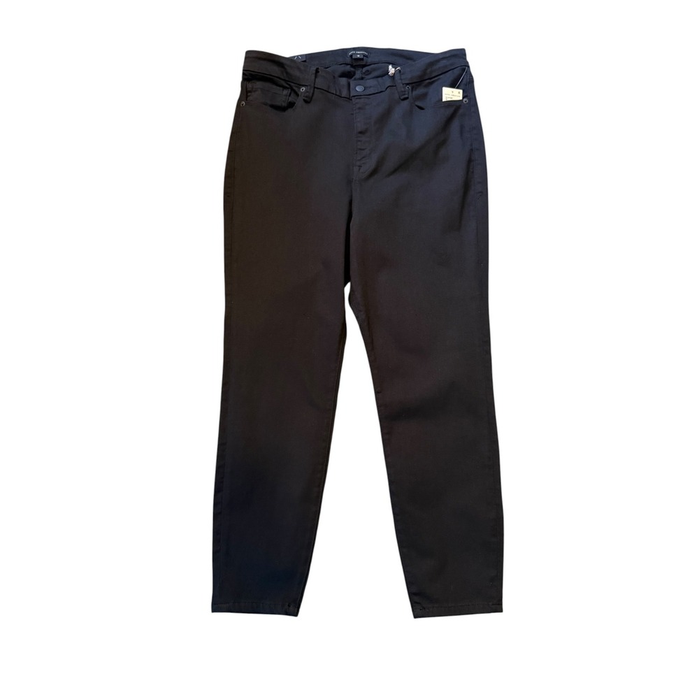 Good American Good Legs Crop Skinny Jeans Black 18 Plus GLC47SBT NEW